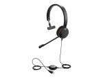 Jabra Evolve 30 II MS Mono - Headset - on-ear - wired - USB, 3.5 mm jack - Certified for Skype for Business
