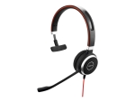 Jabra Evolve 40 MS mono - Headset - on-ear - wired - USB, 3.5 mm jack - Certified for Skype for Business