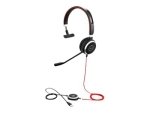 Jabra Evolve 40 UC mono - Headset - on-ear - wired - 3.5 mm jack