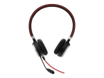 Jabra Evolve 40 MS stereo - Headset - on-ear - wired - USB, 3.5 mm jack - Certified for Skype for Business