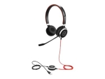 Jabra Evolve 40 UC stereo - Headset - on-ear - wired - 3.5 mm jack