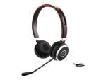 Jabra Evolve 65 MS stereo - Headset - on-ear - Bluetooth - wireless - NFC - USB - Certified for Skype for Business