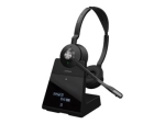 Jabra Engage 75 Stereo - Headset - on-ear - DECT / Bluetooth - wireless - NFC - Certified for Skype for Business