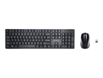 Kensington Pro Fit Low-Profile Desktop Set - keyboard and mouse set - US