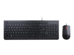 Lenovo Essential Wired Combo - keyboard and mouse set - Danish Input Device