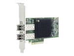 Emulex LPe35002 32Gb 2-port PCIe Fibre Channel Adapter - host bus adapter - PCIe 4.0 x8 - 32Gb Fibre Channel Gen 7 (Short Wave) x 2