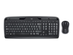 Logitech Wireless Combo MK330 - keyboard and mouse set - QWERTY - Nordic - black Input Device
