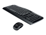 Logitech Wireless Combo MK330 - keyboard and mouse set - QWERTY - Nordic - black