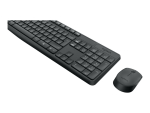 Logitech MK235 - keyboard and mouse set - US International