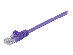 MicroConnect network cable - 25 cm - purple