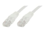 MicroConnect network cable - 0.5 m - white