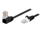 MicroConnect network cable - 25 cm - black