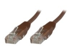 MicroConnect network cable - 1 m - brown