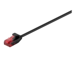MicroConnect network cable - 15 cm - black