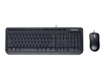 Microsoft Wired Desktop 600 - keyboard and mouse set - UK - black