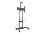 Multibrackets M Public Floorstand Basic 180 stand - for flat panel / video conferencing system - black