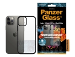 PanzerGlass ClearCase - Black Edition - back cover for mobile phone - tempered glass, thermoplastic polyurethane (TPU) - black, clear - 6.1" - for Apple iPhone 12, 12 Pro