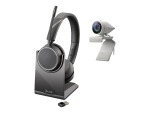 Poly Studio P5 - webcam - with Poly Voyager 4220 UC Headset
