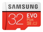 Samsung EVO Plus MB-MC32G - Flash memory card (microSDHC to SD adapter included) - 32 GB - UHS Class 1 / Class10 - microSDHC UHS-I