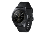 Samsung Galaxy Watch - 42 mm - black - smart watch with band - silicone - display 1.2" - 4 GB - Wi-Fi, LTE, NFC, Bluetooth - 4G - 49 g