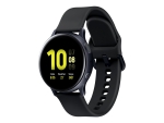 Samsung Galaxy Watch Active 2 - 40 mm - aqua black aluminium - smart watch with band - fluoroelastomer - aqua black - display 1.2" - 4 GB - Wi-Fi, NFC, Bluetooth - 26 g