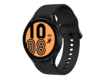 Samsung Galaxy Watch4 - 44 mm - black - smart watch with sport band - display 1.36" - 16 GB - NFC, Wi-Fi, Bluetooth - 4G - 30.3 g