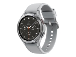 Samsung Galaxy Watch4 Classic - 46 mm - silver - smart watch with ridge sport band - fluoroelastomer - silver - display 1.4" - 16 GB - NFC, Wi-Fi, Bluetooth - 52 g