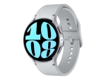 Samsung Galaxy Watch6 - 44 mm - smart watch with sport band - silver - band size: M/L - display 1.5" - 16 GB - LTE, NFC, Wi-Fi, Bluetooth - 4G - 33.3 g - silver