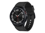 Samsung Galaxy Watch6 Classic - 43 mm - smart watch with band - hybrid eco-leather - black - band size: S/M - display 1.3" - 16 GB - LTE, NFC, Wi-Fi, Bluetooth - 4G - 52 g - black