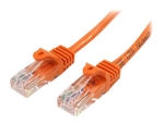 StarTech.com 1m Orange Cat5e / Cat 5 Snagless Patch Cable - patch cable - 1 m - orange