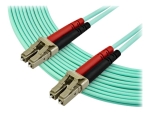 StarTech.com 7m OM3 LC to LC Multimode Duplex Fiber Optic Patch Cable - Aqua - 50/125 - LSZH Fiber Optic Cable - 10Gb (A50FBLCLC7) - patch cable - 7 m - aqua