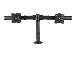 StarTech.com Dual Monitor Mount - Supports Monitors 13" to 27" - Adjustable - Desk Clamp or Grommet-Hole Desk Mount for Dual VESA Monitors - Black (ARMBARDUOG) stand - for 2 monitors - black