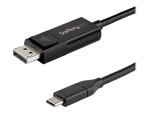 StarTech.com 3ft/1m USB C to DisplayPort 1.4 Cable 8K 60Hz/4K, Bidirectional DP to USB-C or USB-C to DP Reversible Video Adapter Cable, HBR3/HDR/DSC, USB Type C/Thunderbolt 3 Monitor Cable - 8K USB-C to DP Cable (CDP2DP141MBD) - DisplayPort cable - USB-C 