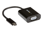 StarTech.com USB-C to VGA Adapter - Black - 1080p - Video Converter For Your MacBook Pro - USB C to VGA Display Dongle (CDP2VGA) - USB / VGA adapter - USB-C to HD-15 (VGA) - 18 m