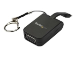 StarTech.com Compact USB C to VGA Adapter, 1080p 60Hz USB Type-C to VGA Video Display Converter with Keychain Ring, Active USB-C DP Alt Mode to VGA Monitor Dongle, Thunderbolt 3 Compatible - USB-C Keychain Adapter (CDP2VGAFC) - adapter - VGA / USB
