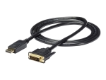 StarTech.com DisplayPort to DVI Cable - 6ft / 2m - 1920 x 1200 - M/M – DP to DVI Adapter Cable – Passive DisplayPort Monitor Cable (DP2DVI2MM6) - video adapter cable - DVI-D to DisplayPort - 1.8 m