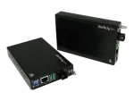StarTech.com 10/100 Mbps Ethernet Single Mode WDM Fiber Media Converter Kit SC 20km (ET90110WDM2) - fibre media converter - 10Mb LAN, 100Mb LAN