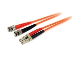 StarTech.com 1m Fiber Optic Cable - Multimode Duplex 62.5/125 - LSZH - LC/ST - OM1 - LC to ST Fiber Patch Cable (FIBLCST1) - patch cable - 1 m - orange