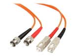 StarTech.com 2m Fiber Optic Cable - Multimode Duplex 62.5/125 - LSZH - ST/SC - OM1 - ST to SC Fiber Patch Cable (FIBSTSC2) - network cable - 2 m