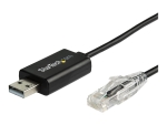 StarTech.com 6 ft (1.8 m) Cisco USB Console Cable - USB to RJ45 Rollover Cable - 460Kbps - Windows, Mac and Linux Compatible - M/M (ICUSBROLLOVR) - serial cable - 1.8 m - black