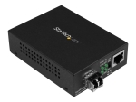 StarTech.com Multimode (MM) LC Fiber Media Converter for 10/100/1000 Network - 550m - Gigabit Ethernet - 850nm - with SFP Transceiver (MCM1110MMLC) - fibre media converter - 10Mb LAN, 100Mb LAN, GigE
