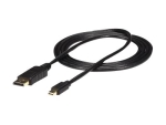 StarTech.com 6ft Mini DisplayPort to DisplayPort Cable - M/M - mDP to DP 1.2 Adapter Cable - Thunderbolt to DP w/ HBR2 Support (MDP2DPMM6) - DisplayPort cable - 1.8 m