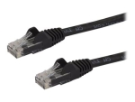 StarTech.com 2m CAT6 Ethernet Cable, 10 Gigabit Snagless RJ45 650MHz 100W PoE Patch Cord, CAT 6 10GbE UTP Network Cable w/Strain Relief, Black, Fluke Tested/Wiring is UL Certified/TIA - Category 6 - 24AWG (N6PATC2MBK) - patch cable - 2 m - black