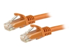 StarTech.com 3m CAT6 Ethernet Cable, 10 Gigabit Snagless RJ45 650MHz 100W PoE Patch Cord, CAT 6 10GbE UTP Network Cable w/Strain Relief, Orange, Fluke Tested/Wiring is UL Certified/TIA - Category 6 - 24AWG (N6PATC3MOR) - patch cable - 3 m - orange