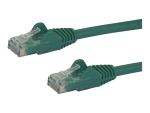 StarTech.com 75ft CAT6 Ethernet Cable, 10 Gigabit Snagless RJ45 650MHz 100W PoE Patch Cord, CAT 6 10GbE UTP Network Cable w/Strain Relief, Green, Fluke Tested/Wiring is UL Certified/TIA - Category 6 - 24AWG (N6PATCH75GN) - patch cable - 22.9 m - green