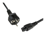 StarTech.com 2m (6ft) Laptop Power Cord, EU Schuko to C5, 2.5A 250V, 18AWG, Notebook / Laptop Replacement AC Cord, Printer/Power Brick Cord, Schuko CEE 7/7 to Clover Leaf IEC 60320 C5 - Laptop Charger Cable - power cable - IEC 60320 C5 to power CEE 7/7 - 