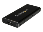StarTech.com M.2 SSD Enclosure for M.2 SATA SSDs - USB 3.1 (10Gbps) with USB-C Cable - External Enclosure for USB-C Host - Aluminum (SM21BMU31C3) - storage enclosure - SATA 6Gb/s - USB 3.1 (Gen 2)
