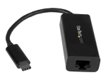 StarTech.com USB C to Gigabit Ethernet Adapter - Black - USB 3.1 to RJ45 LAN Network Adapter - USB Type C to Ethernet (US1GC30B) - network adapter - USB-C - Gigabit Ethernet