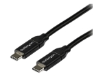 StarTech.com 2m 6ft USB C to USB C Cable - 5A PD - USB 2.0 USB-IF Certified - USB-C cable - USB-C to USB-C - 2 m