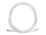 StarTech.com USB C to USB C Cable - 13 ft / 4m - 5A PD - M/M - White - USB 2.0 - USB-IF Certified - USB Type C Cable - USB C Charging Cable (USB2C5C4MW) - USB-C cable - USB-C to USB-C - 4 m